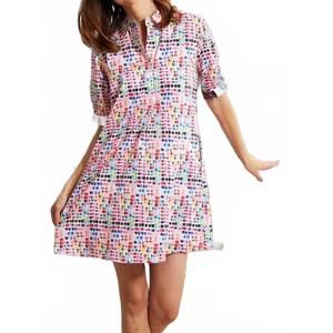 NEW DIZZY-LIZZIE chatham dress in pink confetti